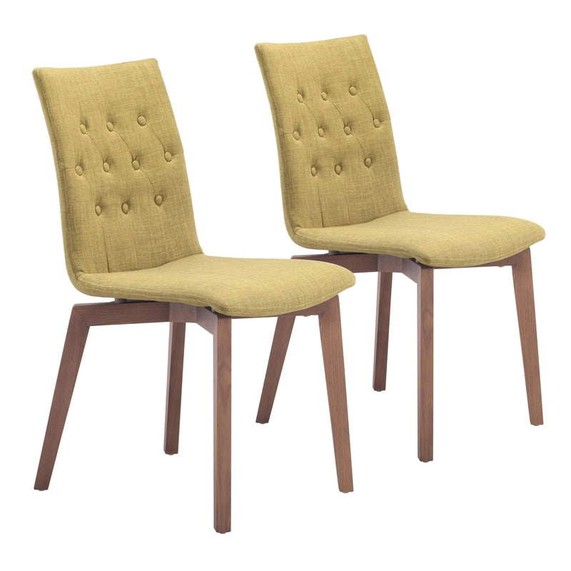 Orebro Polyester Upholstered Armless Dining Chair (Set Of 2)