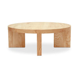 Oregon Wood Round Coffee Table Coffee Tables LOOMLAN By Moe's Home