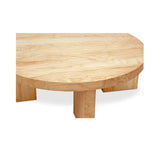 Oregon Wood Round Coffee Table Coffee Tables LOOMLAN By Moe's Home