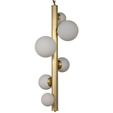 Orellana Metal Chandelier With Brass Finish Chandeliers LOOMLAN By Noir