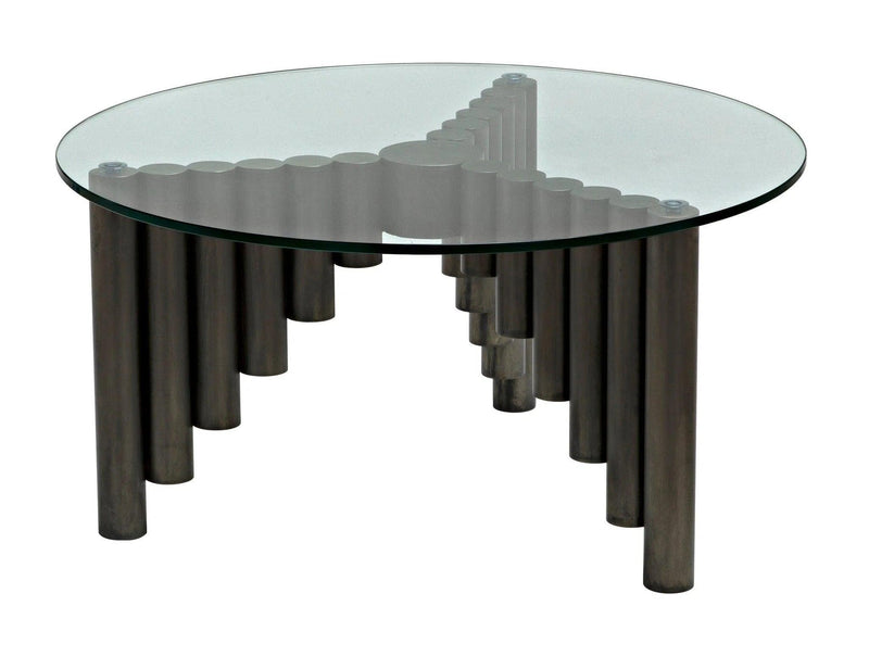 Organum Coffee Table, Gun Metal Finish Coffee Tables LOOMLAN By Noir