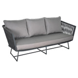 Orion 3 Seat Sofa - Dark Pebble Outdoor Outdoor Sofas & Loveseats LOOMLAN By Seasonal Living