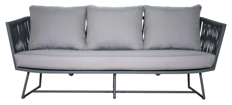 Orion 3 Seat Sofa - Dark Pebble Outdoor Outdoor Sofas & Loveseats LOOMLAN By Seasonal Living