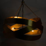 Orion Metal Pendant With Brass Finish Pendants LOOMLAN By Noir