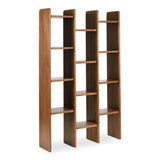 Orson Wood Brown Bookcase Bookcases LOOMLAN By Moe's Home