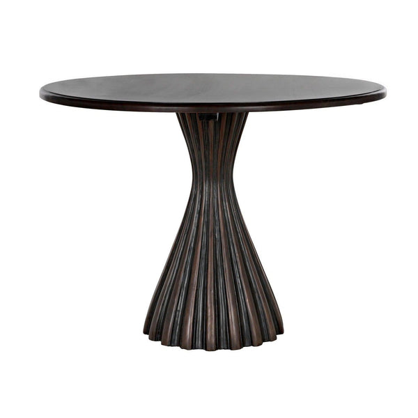 Osiris Wood Dining Table With Light Brown Trim Dining Tables LOOMLAN By Noir