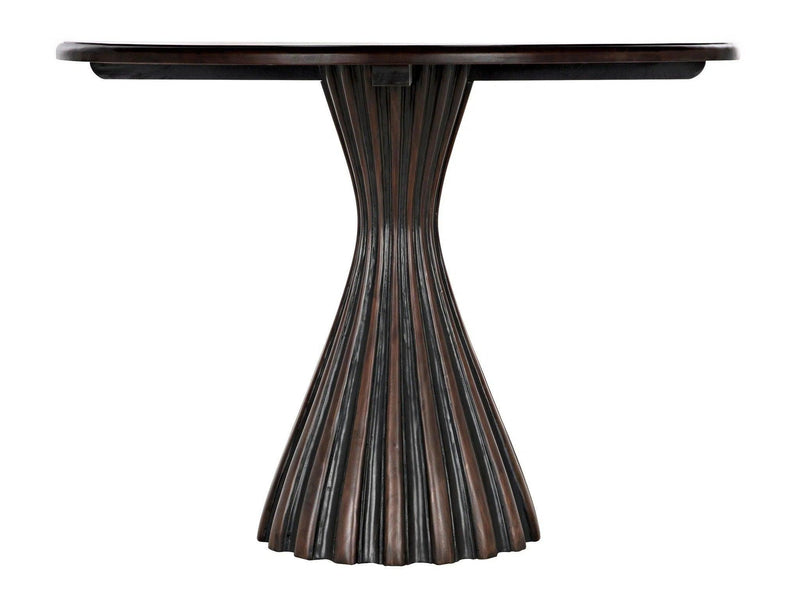 Osiris Wood Dining Table With Light Brown Trim Dining Tables LOOMLAN By Noir