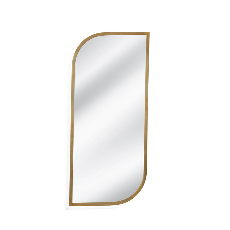 Osprey Metal Gold Vertical Wall Mirror Wall Mirrors LOOMLAN By Bassett Mirror