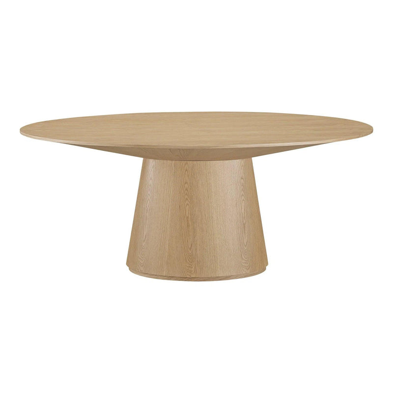 Otago Natural Wood Oval Dining Table Dining Tables LOOMLAN By Moe's Home