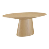 Otago Natural Wood Oval Dining Table Dining Tables LOOMLAN By Moe's Home