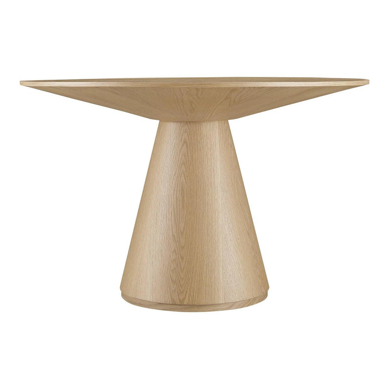 Otago Natural Wood Round Dining Table Dining Tables LOOMLAN By Moe's Home