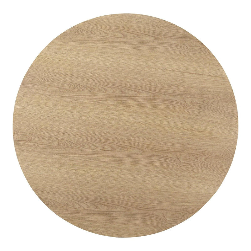 Otago Natural Wood Round Dining Table Dining Tables LOOMLAN By Moe's Home