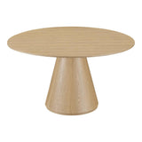 Otago Natural Wood Round Dining Table Dining Tables LOOMLAN By Moe's Home