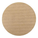 Otago Natural Wood Round Dining Table Dining Tables LOOMLAN By Moe's Home