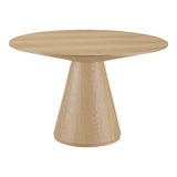 Otago Natural Wood Round Dining Table Dining Tables LOOMLAN By Moe's Home