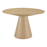 Otago Natural Wood Round Dining Table Dining Tables LOOMLAN By Moe's Home