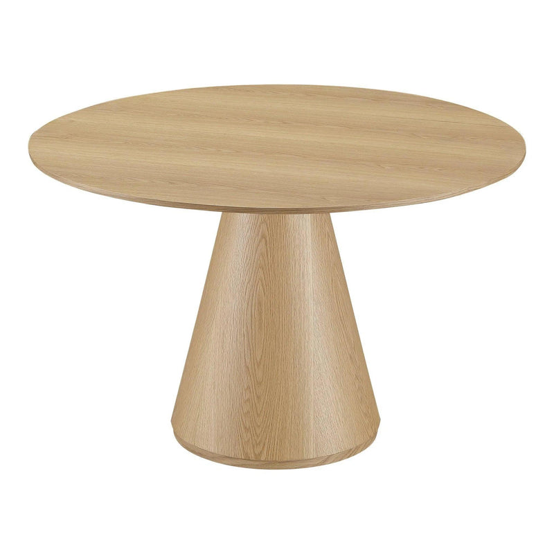 Otago Natural Wood Round Dining Table Dining Tables LOOMLAN By Moe's Home