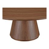 Otago Wood Brown Round Coffee Table Coffee Tables LOOMLAN By Moe's Home