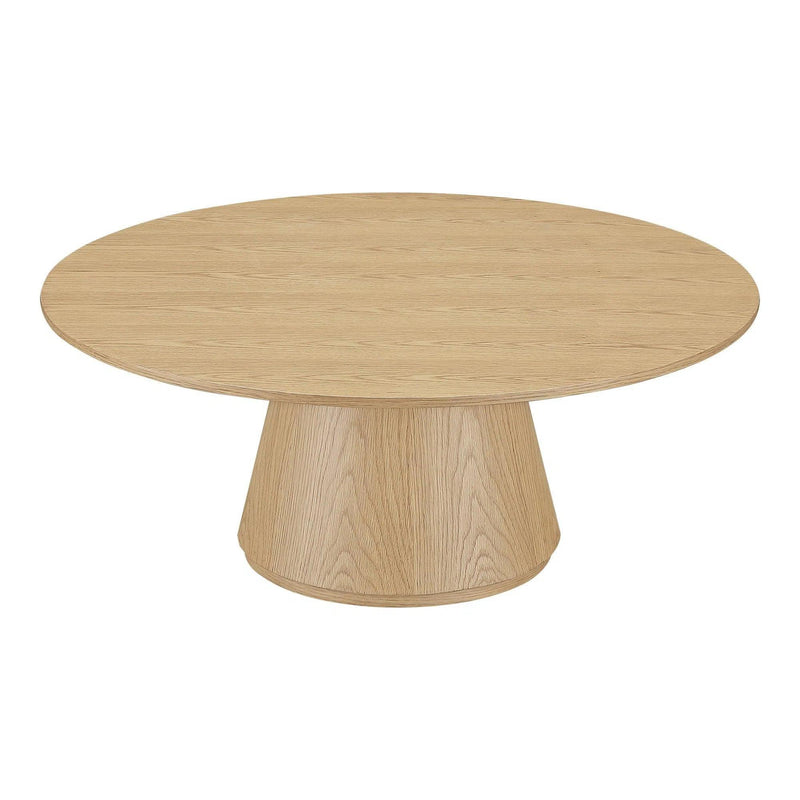 Otago Wood Round Coffee Table Coffee Tables LOOMLAN By Moe's Home