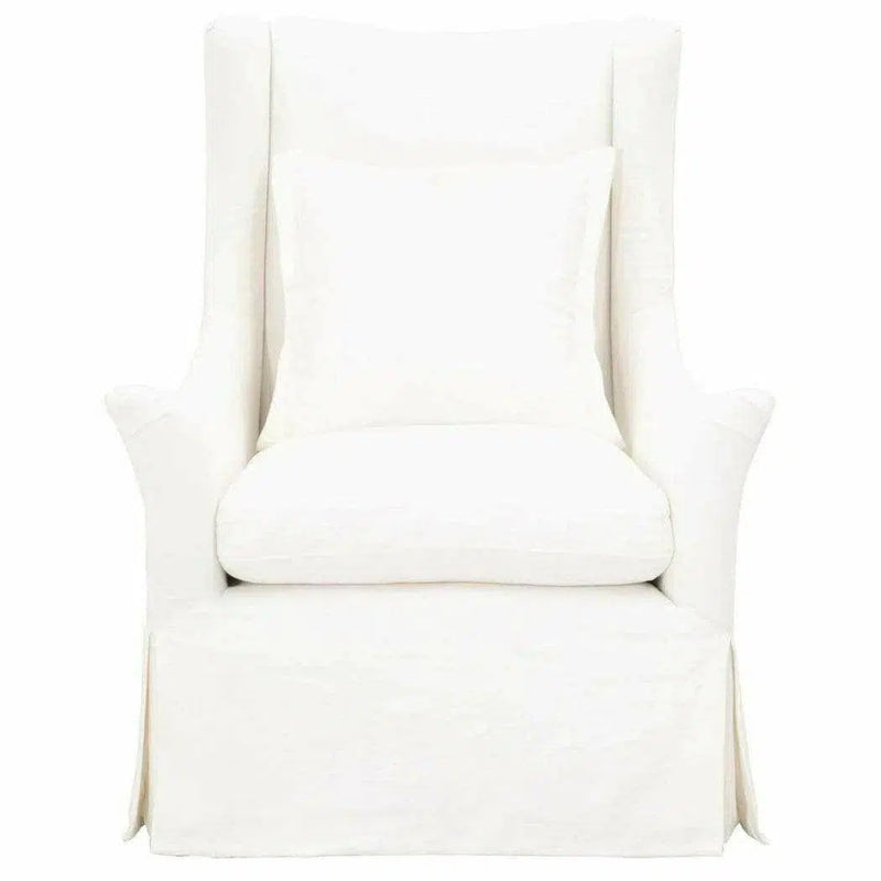 Otto Swivel Club Chair Creme Crepe Club Chairs LOOMLAN By Essentials For Living