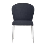 Oulu Polyester Upholstered Armless Dining Chair (Set Of 4)