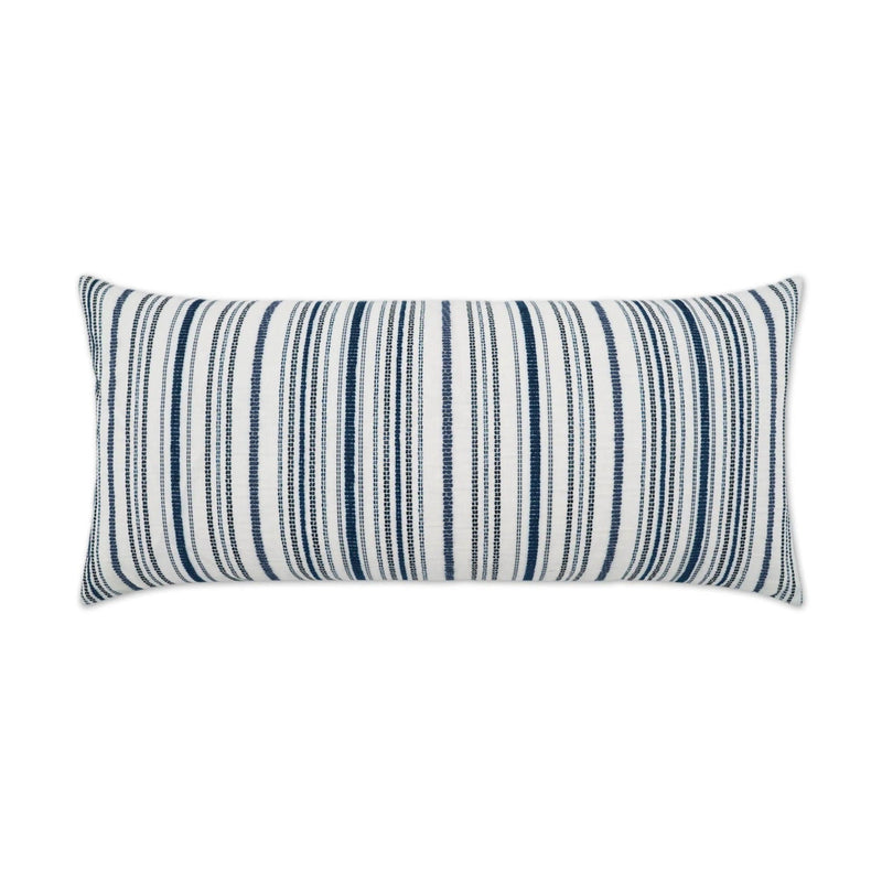 Outdoor Accola Lumbar Pillow - Indigo Outdoor Pillows LOOMLAN By D.V. Kap