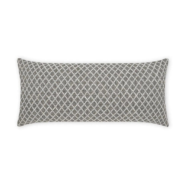 Outdoor Ambree Lumbar Pillow - Ebony Outdoor Pillows LOOMLAN By D.V. Kap