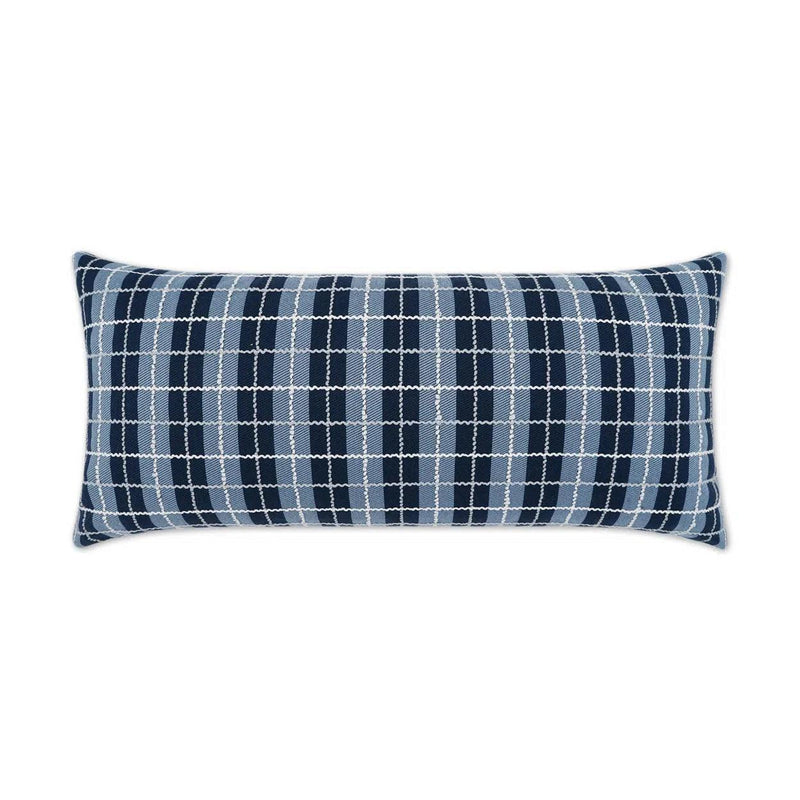 Outdoor Ando Lumbar Pillow - Azure Outdoor Pillows LOOMLAN By D.V. Kap