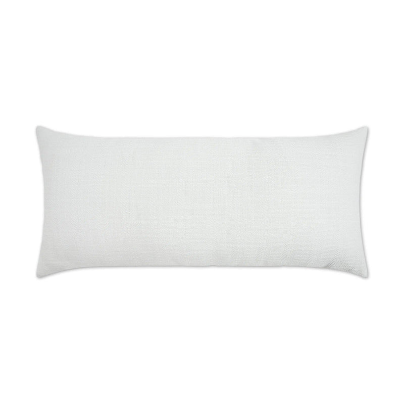 Outdoor Ashmolton Lumbar Pillow - White Outdoor Pillows LOOMLAN By D.V. Kap