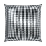 Outdoor Bedford Pillow - Black Outdoor Pillows LOOMLAN By D.V. Kap