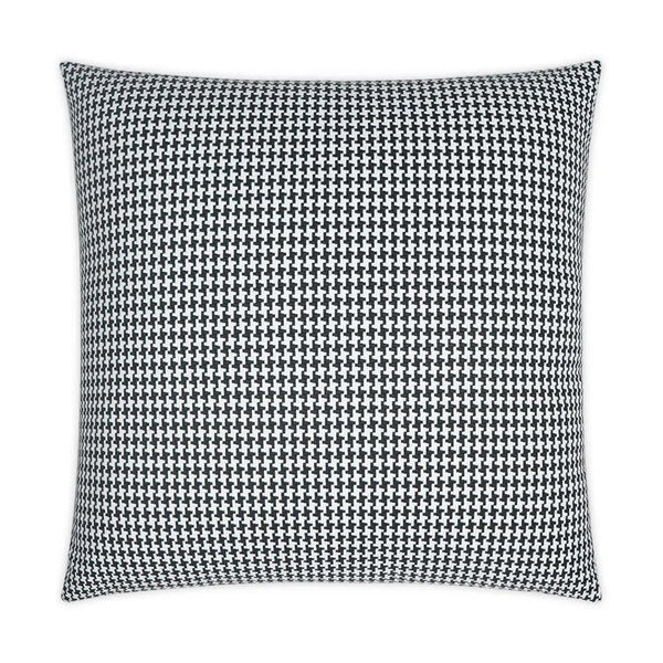 Outdoor Bedford Pillow - Black Outdoor Pillows LOOMLAN By D.V. Kap