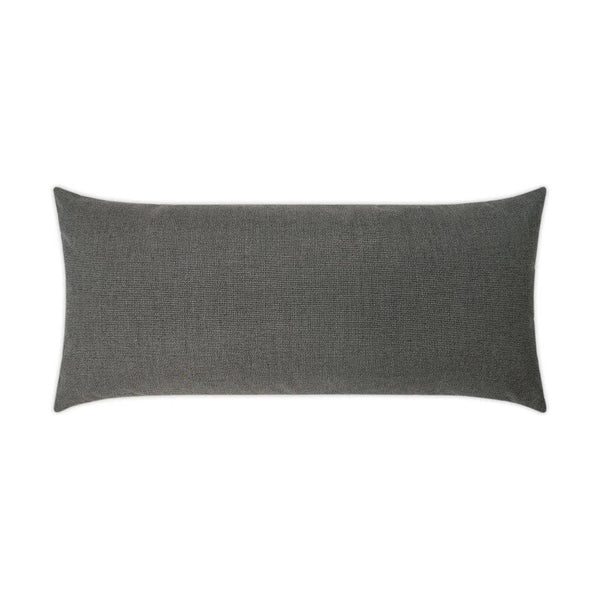 Outdoor Bliss Lumbar Pillow - Smoke Outdoor Pillows LOOMLAN By D.V. Kap