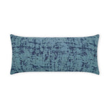 Outdoor Bluff Lumbar Pillow - Blue Outdoor Pillows LOOMLAN By D.V. Kap