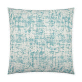 Outdoor Bluff Pillow - Aqua Outdoor Pillows LOOMLAN By D.V. Kap