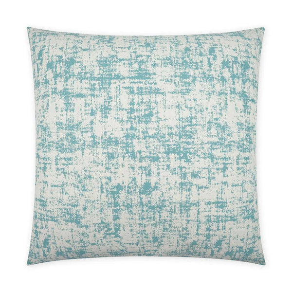 Outdoor Bluff Pillow - Aqua Outdoor Pillows LOOMLAN By D.V. Kap