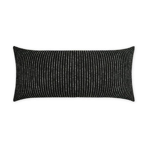 Outdoor Burson Lumbar Pillow - Onyx Outdoor Pillows LOOMLAN By D.V. Kap