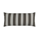 Outdoor Café Stripe Lumbar Pillow - Driftwood Outdoor Pillows LOOMLAN By D.V. Kap