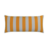 Outdoor Café Stripe Lumbar Pillow - Yellow Outdoor Pillows LOOMLAN By D.V. Kap