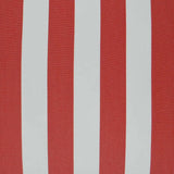 Outdoor Café Stripe Pillow - Red Outdoor Pillows LOOMLAN By D.V. Kap