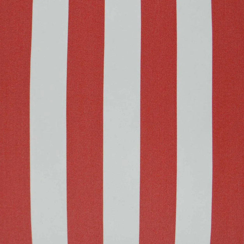 Outdoor Café Stripe Pillow - Red Outdoor Pillows LOOMLAN By D.V. Kap