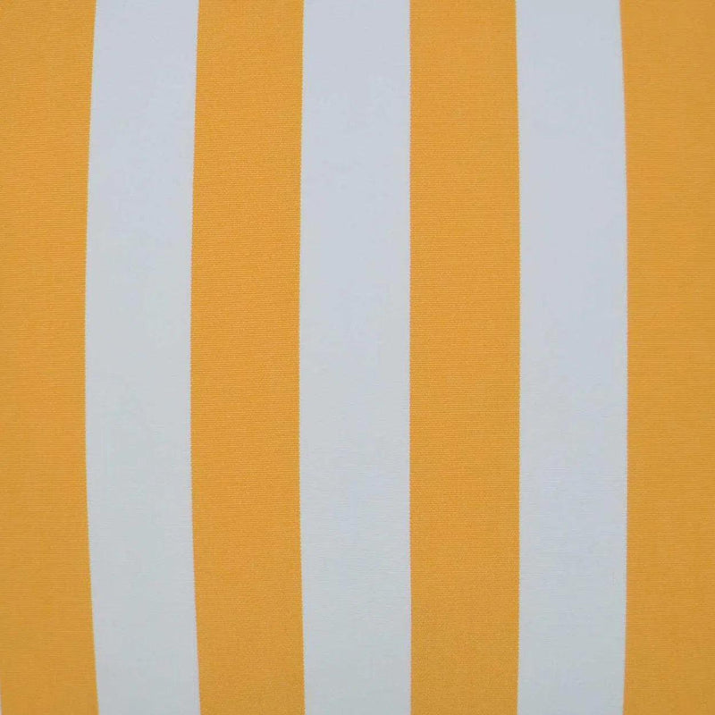 Outdoor Café Stripe Pillow - Yellow Outdoor Pillows LOOMLAN By D.V. Kap