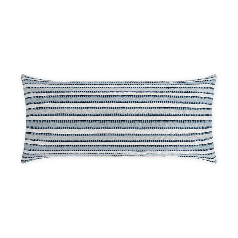 Outdoor Calica Lumbar Pillow - Azure Outdoor Pillows LOOMLAN By D.V. Kap