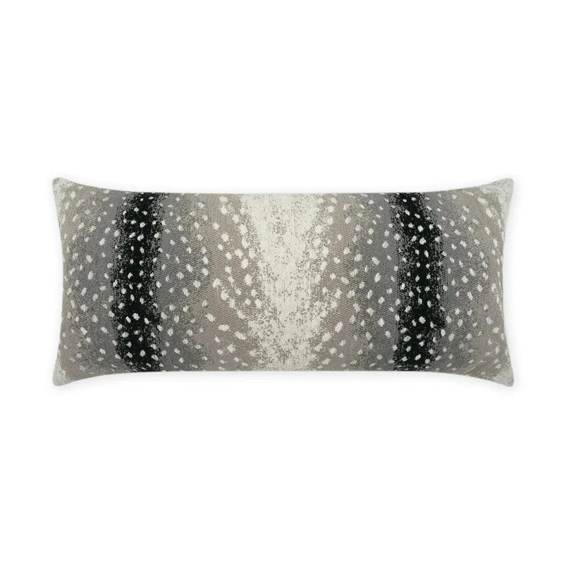 Outdoor Cerbiatta Lumbar Pillow - Onyx Outdoor Pillows LOOMLAN By D.V. Kap