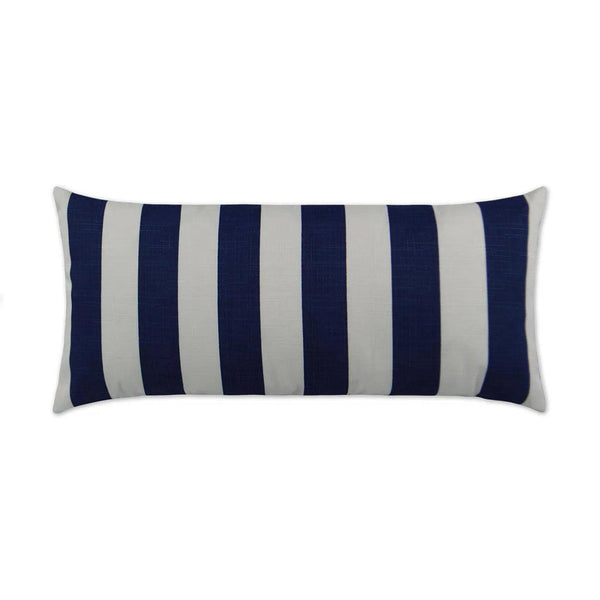 Outdoor Classics Lumbar Pillow - Navy Outdoor Pillows LOOMLAN By D.V. Kap