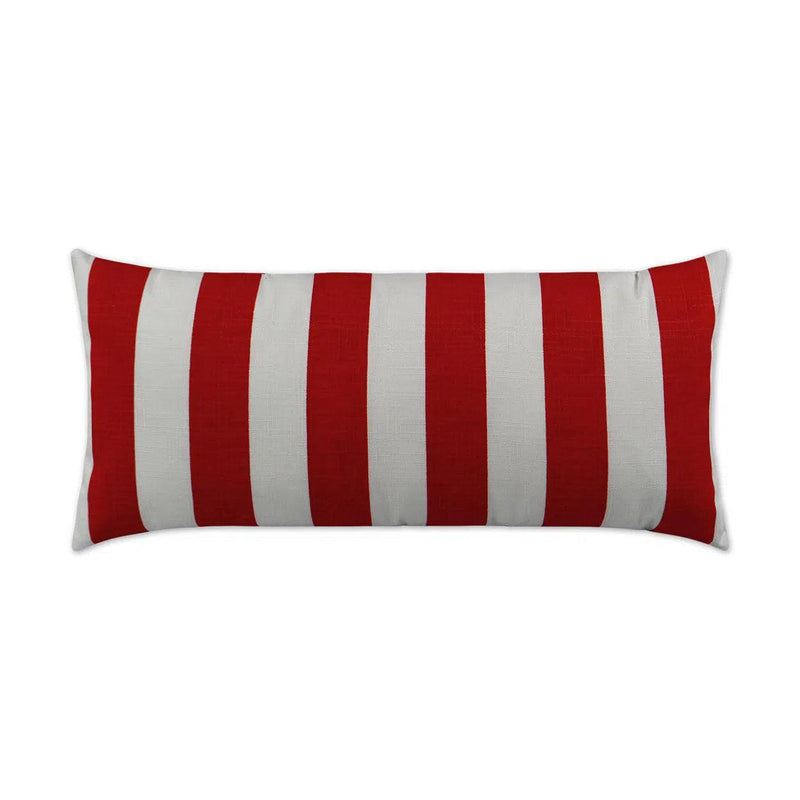 Outdoor Classics Lumbar Pillow - Red Outdoor Pillows LOOMLAN By D.V. Kap