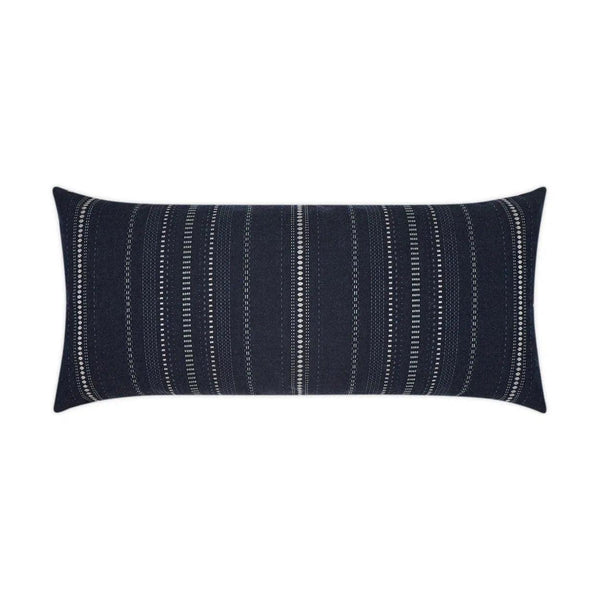 Outdoor Copeland Lumbar Pillow - Midnight Outdoor Pillows LOOMLAN By D.V. Kap