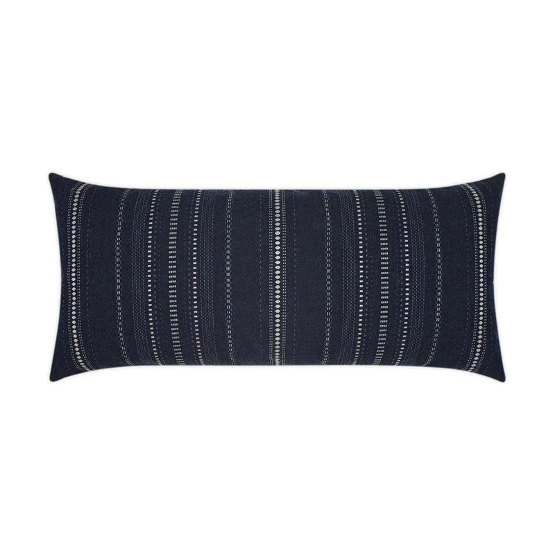 Outdoor Copeland Lumbar Pillow - Midnight Outdoor Pillows LOOMLAN By D.V. Kap