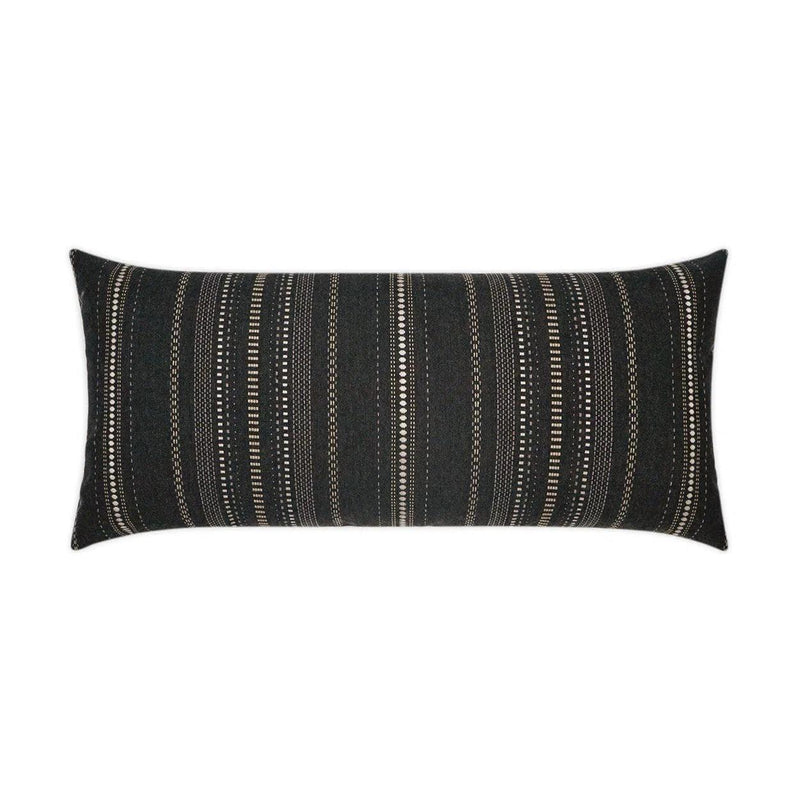 Outdoor Copeland Lumbar Pillow - Onyx Outdoor Pillows LOOMLAN By D.V. Kap