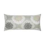 Outdoor Daisy Chain Lumbar Pillow - Sand Outdoor Pillows LOOMLAN By D.V. Kap