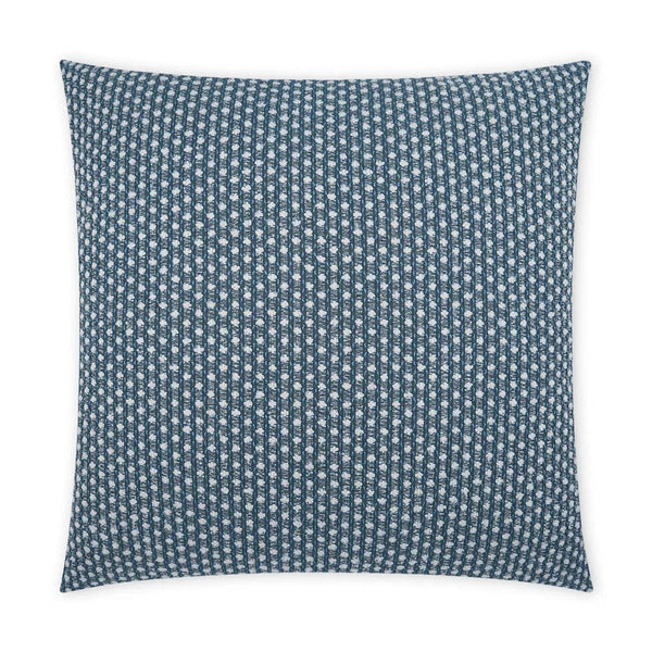 Outdoor Dot Dash Pillow - Blue Outdoor Pillows LOOMLAN By D.V. Kap